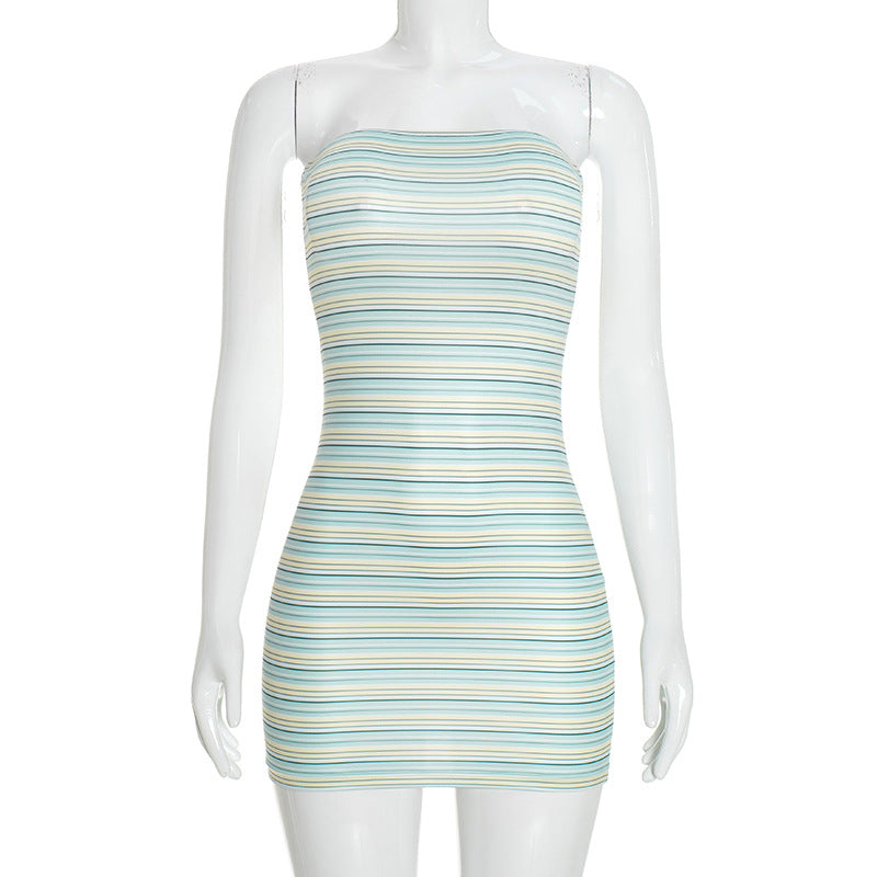 Women's Strapless Bodycon Mini Dress