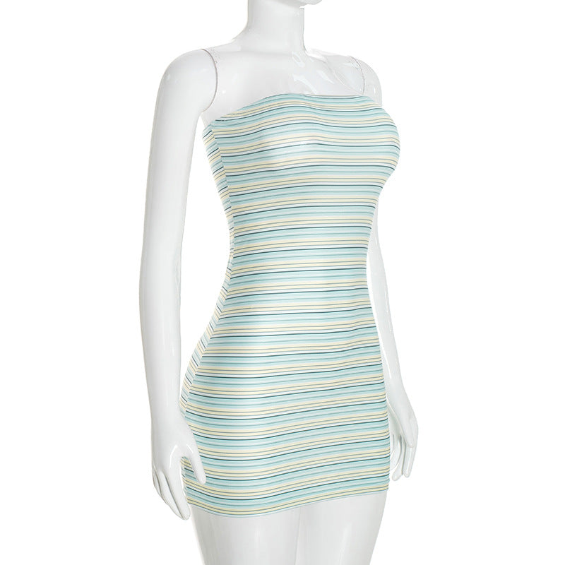 Women's Strapless Bodycon Mini Dress