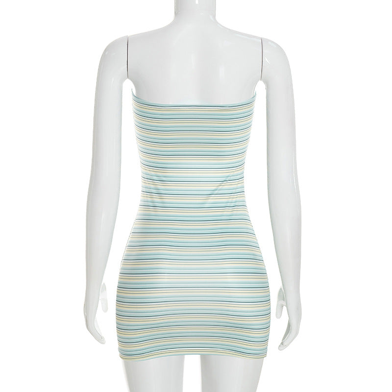 Women's Strapless Bodycon Mini Dress