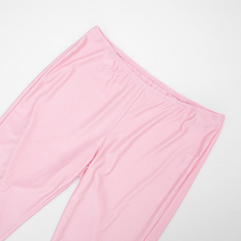 Women's Crop Top & Capri Pants Set