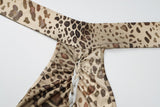 Women's Leopard Print Halter Maxi Dress