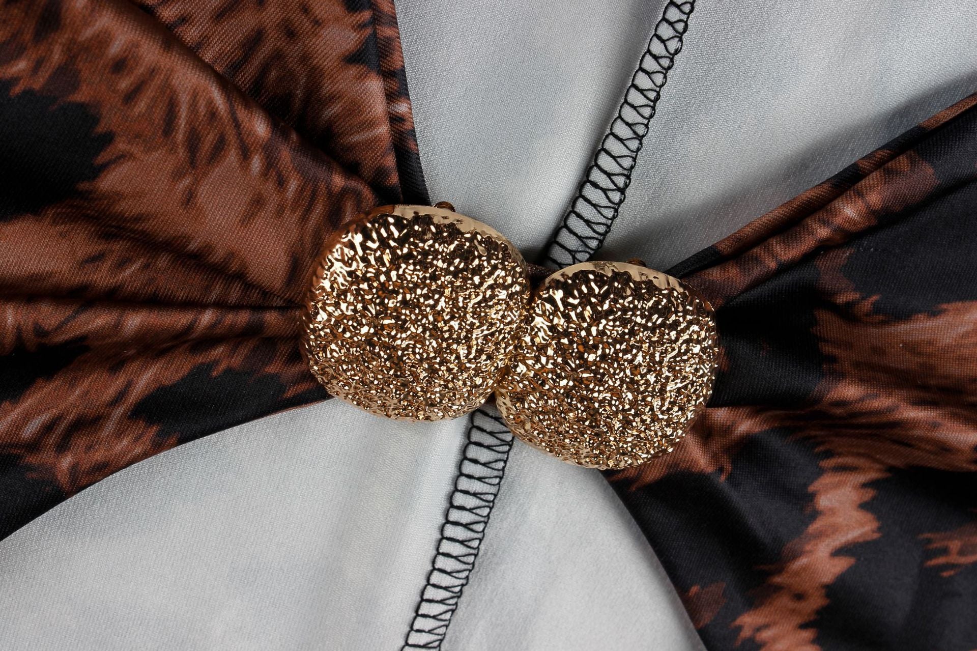 Women's Leopard Print 2 Piece Crop Top Set