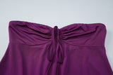 Women's Strapless Ruched Mini Dress