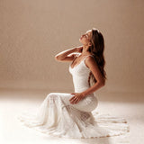 Women's Lace Mermaid Maxi Dress