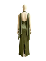 Women's Satin Halter Neck Maxi Dress