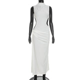 Women's Sleeveless Cutout Maxi Dress