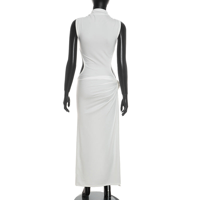 Women's Sleeveless Cutout Maxi Dress