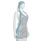 Women's Printed Sleeveless Mini Dress