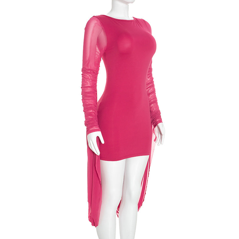 Women's Elegant Ruched Mini Dress