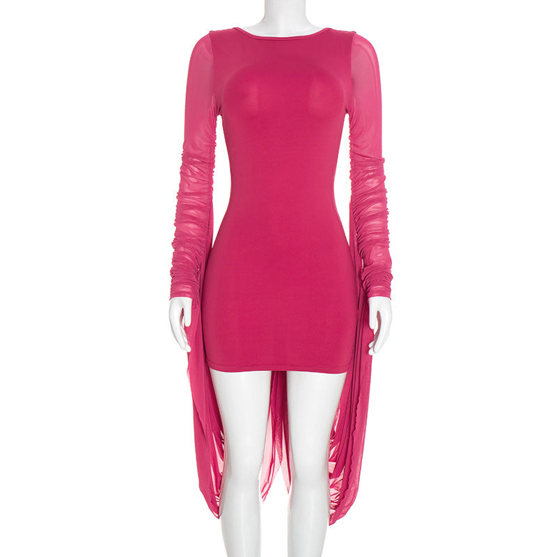 Women's Elegant Ruched Mini Dress