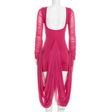 Women's Elegant Ruched Mini Dress