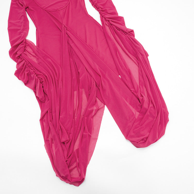 Women's Elegant Ruched Mini Dress