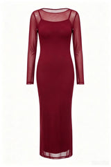 Women's  Sleeve Midi Dress