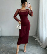 Women's  Sleeve Midi Dress