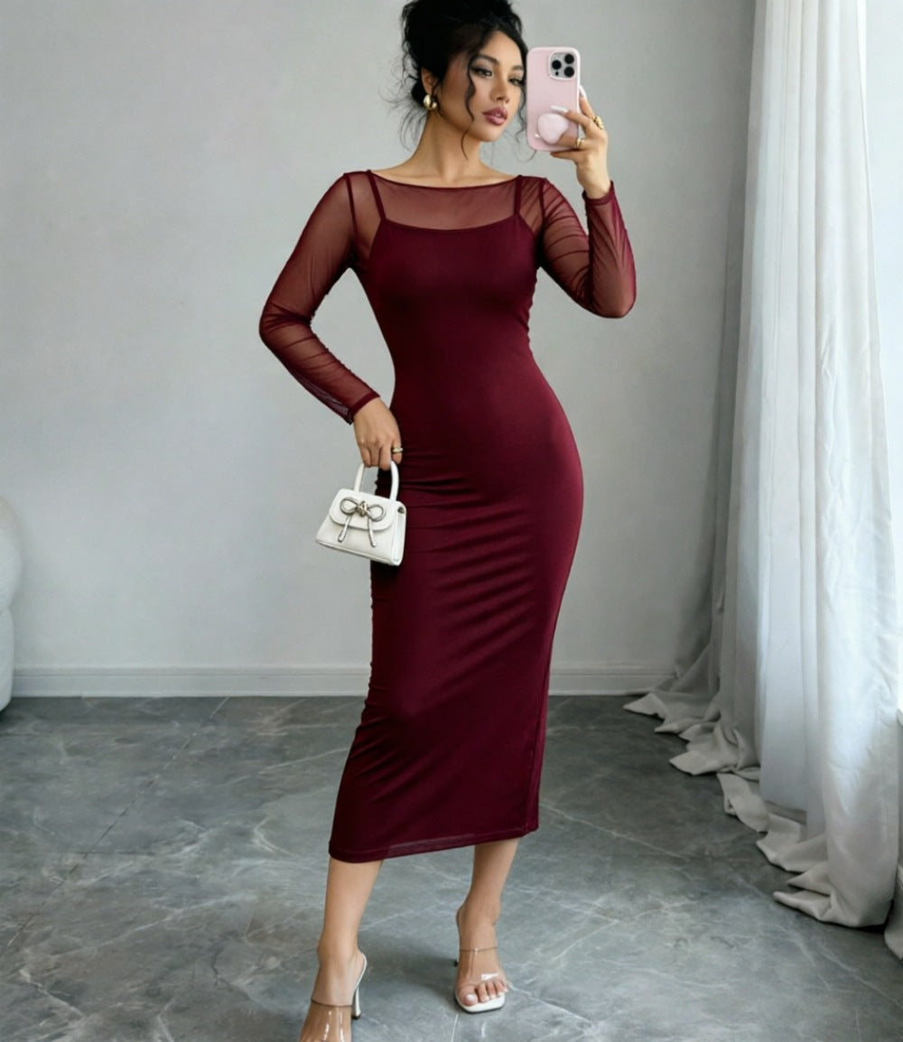 Women's  Sleeve Midi Dress