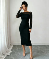 Women's  Sleeve Midi Dress