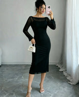 Women's  Sleeve Midi Dress