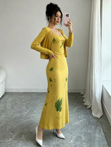 Women's  Floral Midi Dress Set