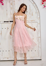 Women's  Lace Floral Maxi Dress