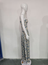 Women's  Floral Spaghetti Strap Maxi Dress