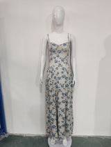Women's  Floral Spaghetti Strap Maxi Dress