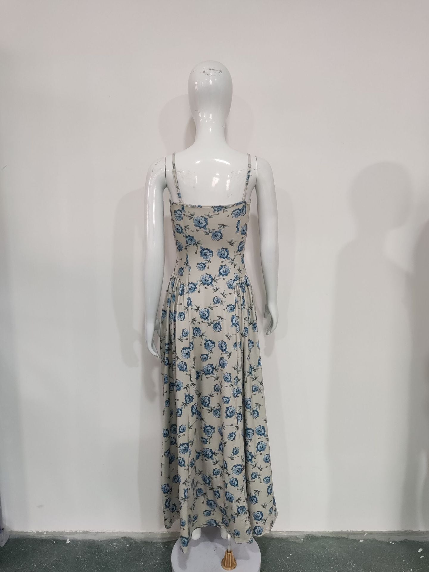 Women's  Floral Spaghetti Strap Maxi Dress