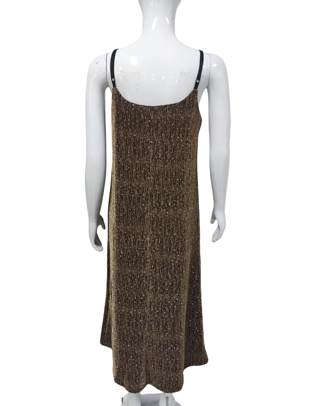 Women's Sparkly Spaghetti Strap Midi Dress