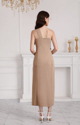 Women's One Shoulder Midi Dress