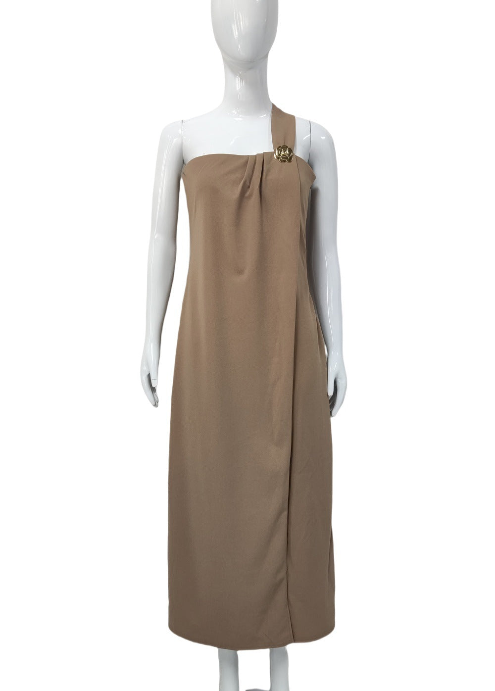 Women's One Shoulder Midi Dress