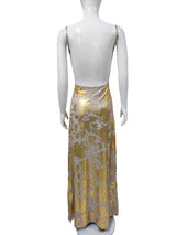 Women's Gold  Maxi Dress