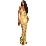 Women's Gold  Maxi Dress