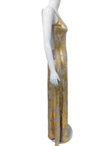 Women's Gold  Maxi Dress