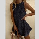 Women's Floral Embroidered Mini Dress