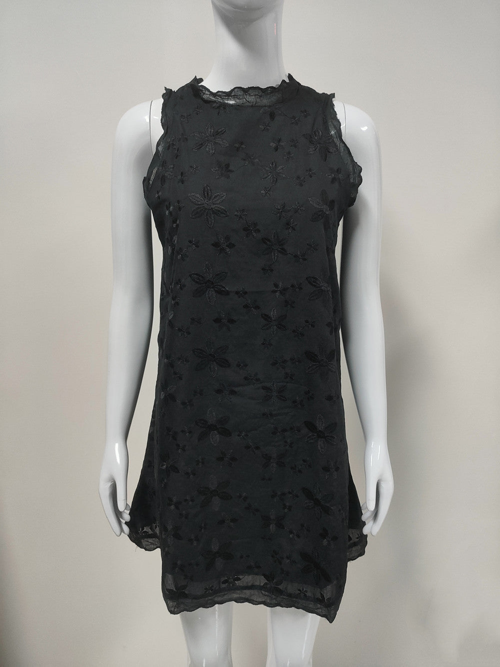 Women's Floral Embroidered Mini Dress