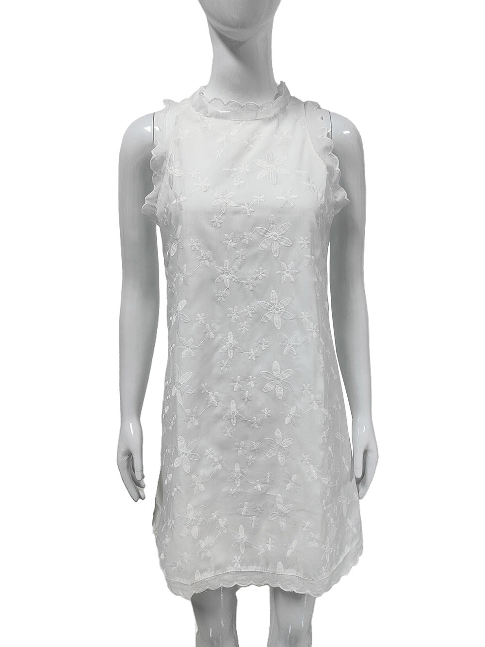 Women's Floral Embroidered Mini Dress