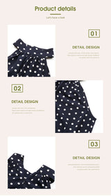 Women's Polka Dot Halter Jumpsuit