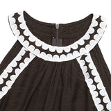 Women's Sleeveless Maxi Dress with Trim
