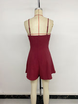 Women's Bow Front Sleeveless Romper