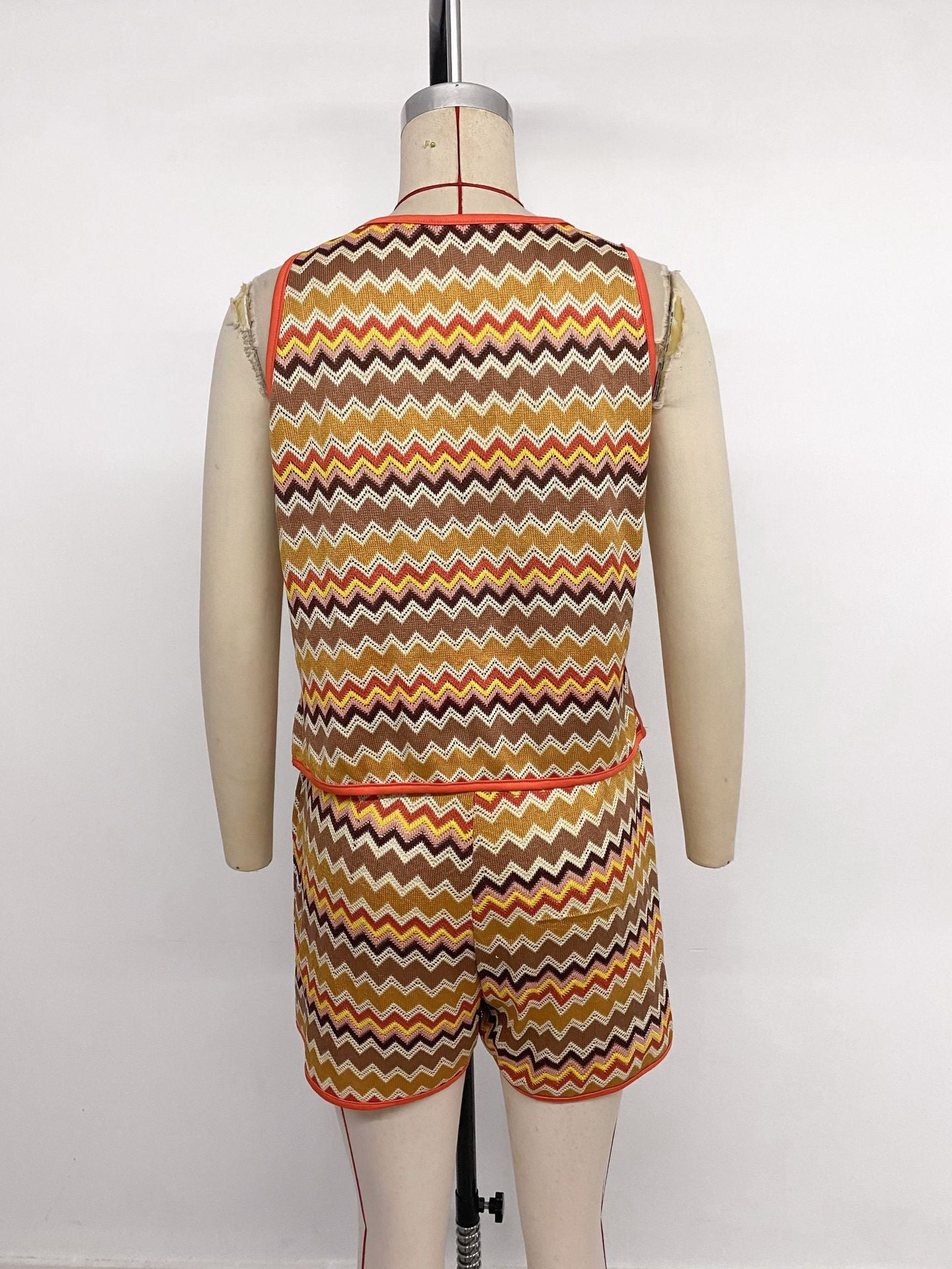 Women's Printed Tank Top & Shorts Set