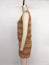 Women's Printed Tank Top & Shorts Set