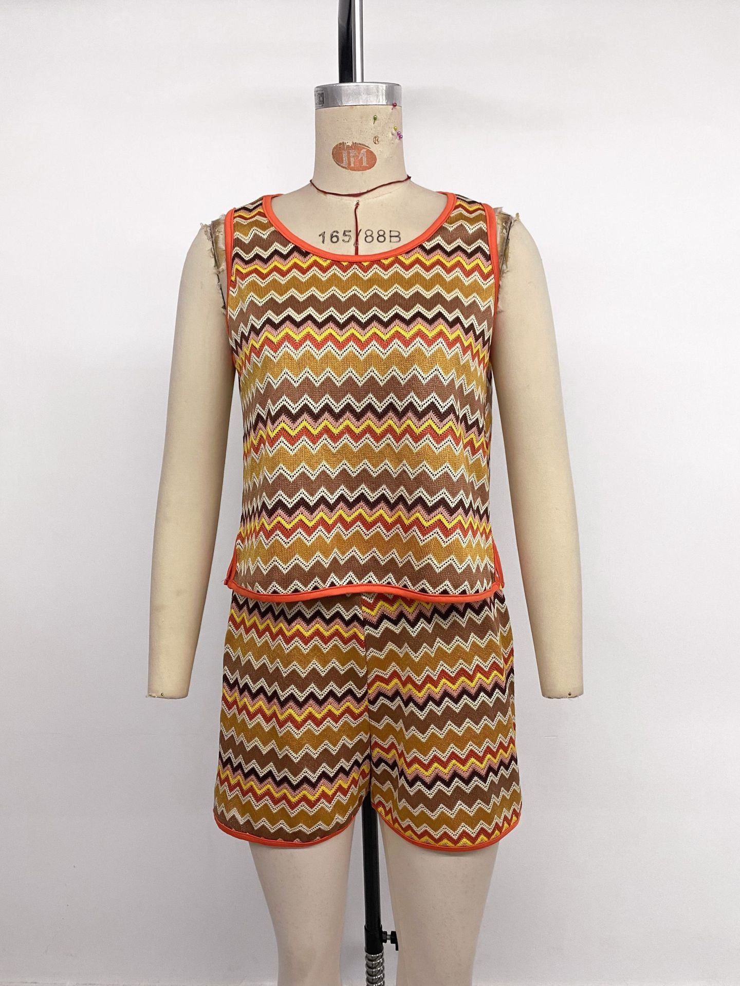 Women's Printed Tank Top & Shorts Set