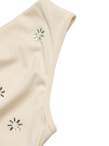 Women's Embellished Cowl Neck Romper