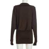 Women's Draped Cowl Neck Mini Dress