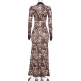 Women's Leopard Print Maxi Dress