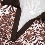 Women's Leopard Print Maxi Dress