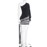 Women's One Shoulder Mini Dress