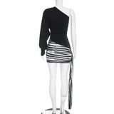 Women's One Shoulder Mini Dress