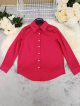 Women's Button Front Tie Waist Shirt