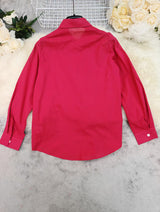 Women's Button Front Tie Waist Shirt