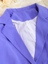 Women's Blazer Wide Leg Pants Set
